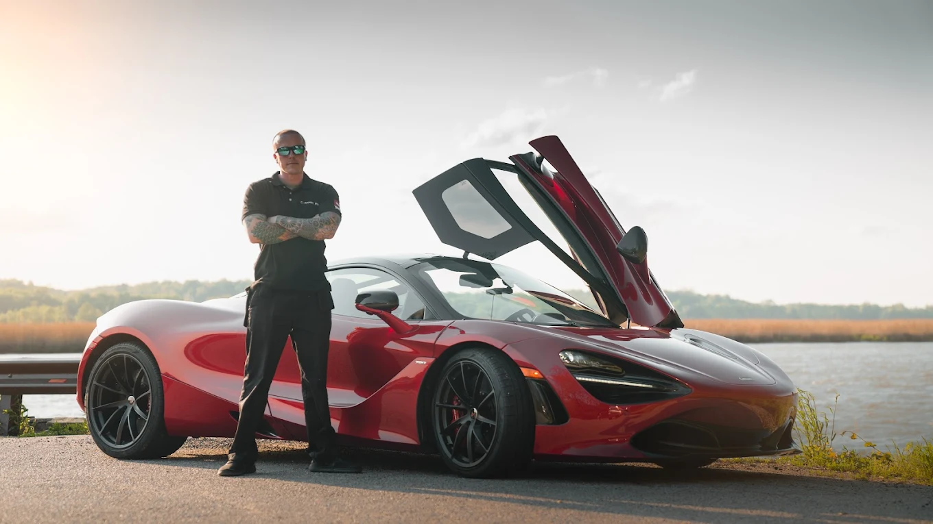 Paint Slayer owner with McLaren 720S