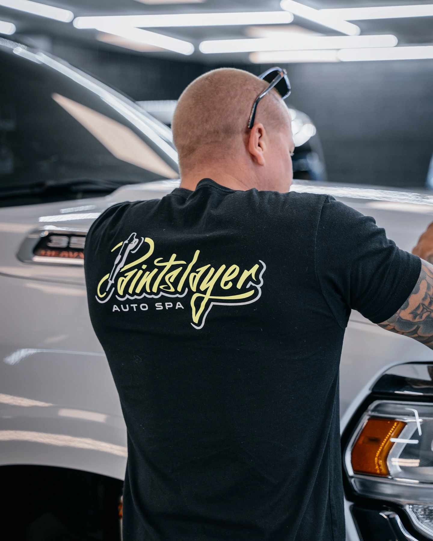 PaintSlayer AutoSpa technician at work