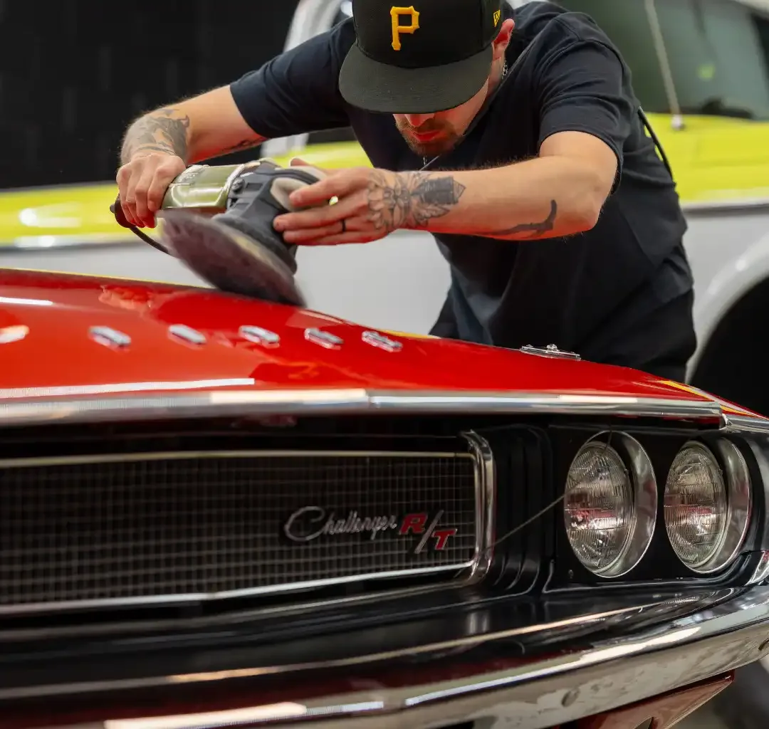 Paint correction work at PaintSlayer AutoSpa in Amarillo, TX